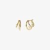 Double hoop earrings with a timeless polished design