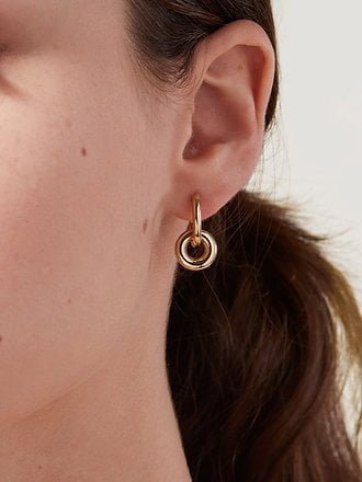 925 Silver Double Hoop Earrings