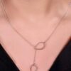 925 Silver Double linked Teardrop Pendant - Image 4