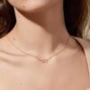 925 Silver Dual Circle Necklace