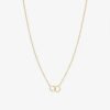 925 Silver Dual Circle Necklace - Image 5