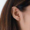 Ear climber studs available in Aqua, Emerald, Ruby, Sapphire and Yellow