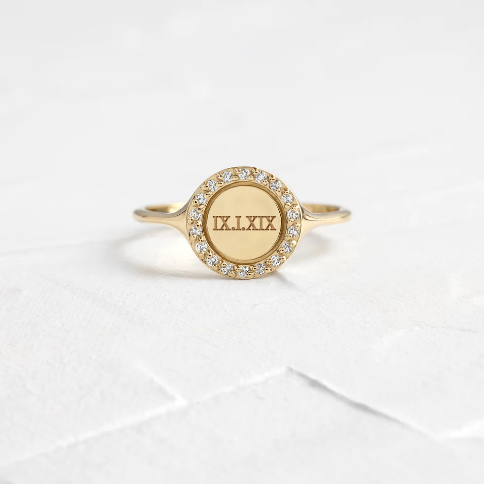 925 Silver Emblem Signet Ring