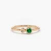 Pave-style 925 Sterling Silver ring with bright stone accents