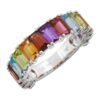 925 sterling silver band with thick gold plating