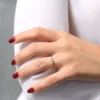 925 silver ring with thick gold plating
