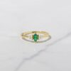 925 Silver Emerald Marquise Ring