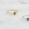 925 Silver Emerald Marquise Ring - Image 4