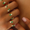 925 Silver Emerald Orbit Ring - Image 2