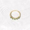 925 Silver Emerald Stacking Ring - Image 3