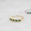 925 Silver Emerald Stacking Ring - Image 7