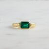 925 Silver Emerald Statement Ring