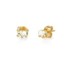 Mini elephant stud earring in 925 sterling silver with enamel detailing
