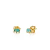 Dainty elephant stud earring in nickel-free, hypoallergenic sterling silver