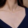 925 Silver English Name Pendant featuring Premium CZ Diamond pave setting