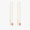 925 Silver Farah Pink Earrings