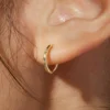 925 Silver Felis hoops with a clean, simple hoop design