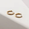 925 Silver Felis hoops with polished sterling silver construction