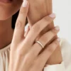 925 Silver Five Stone Diamond Ring - Image 2
