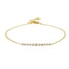 Bracelet with floating premium CZ diamonds in pave setting