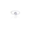 Gold-plated sterling silver ring with polished bands