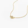 925 Silver Four Stone Diamond Cluster Necklace - Image 3
