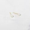 925 Silver Freshwater Pearl Studs Earrings - Image 2