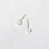 925 Silver Freshwater Pearl Studs Earrings - Image 3