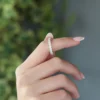 Full eternity ring with premium CZ diamond stones
