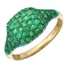 Gold plated sterling silver ring with polished modern profile