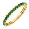 925 Silver Gemstone Tsavorite Stackable Eternity Ring