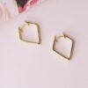 925 sterling silver hoop earrings with thick gold plating