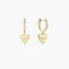 925 Silver Georgios hoop earrings with polished gold-plated finish