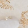 925 Silver Glacier Diamond Studs with a bright, polished profile