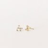 Stud earrings designed in 925 Sterling Silver with premium CZ stones