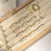 925 Silver Gold Eternity Birthstone Rings - Image 2