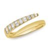 925 Silver Graduated Baguettes Wrap Ring - Image 3