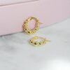 Compact 8.5mm inner diameter hoop earrings in 925 sterling silver