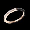 925 Silver Half and Half Enamel Diamond Band - Image 10