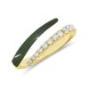 Slim ring design with premium CZ stones and enamel