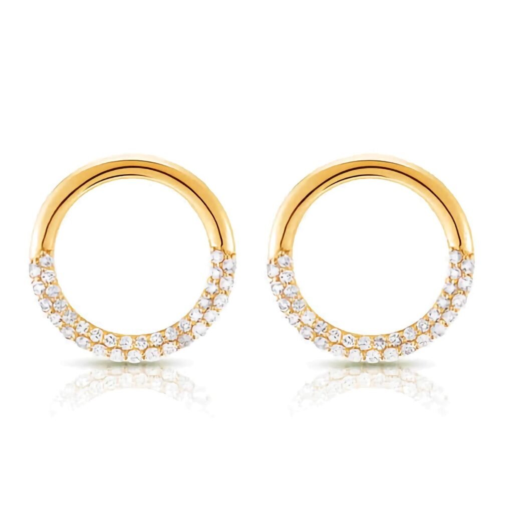 925 Silver Half Dome Earrings