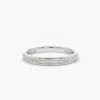 Gold-plated silver ring with a refined half eternity row