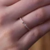 925 Silver Half Eternity Diamond Ring - Image 5