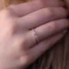 925 Silver Half Eternity Diamond Ring - Image 6