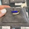 925 Silver Half/Half Diamond Enamel Wrap Ring in 925 sterling silver