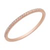925 Silver Half Pave Classic Diamond Ring - Image 2