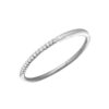 925 Silver Half Solid Half Diamond Stackable Band - Image 2