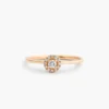 925 Silver Halo Diamond Ring with refined halo design