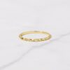 925 silver stacking ring with hammered texture and slim band