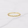 Minimalist hammered ring with a 1.3mm width